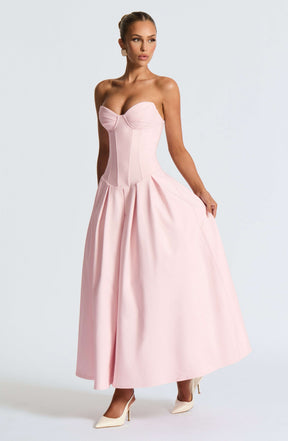 Salma Midi Dress - Blush Ryvelle