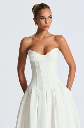 Salma Midi Dress - Ivory Ryvelle