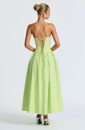 Salma Midi Dress - Lime Ryvelle