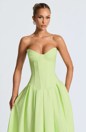 Salma Midi Dress - Lime Ryvelle