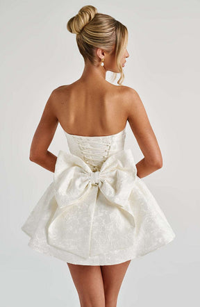 Salome Mini Dress - Ivory Ryvelle