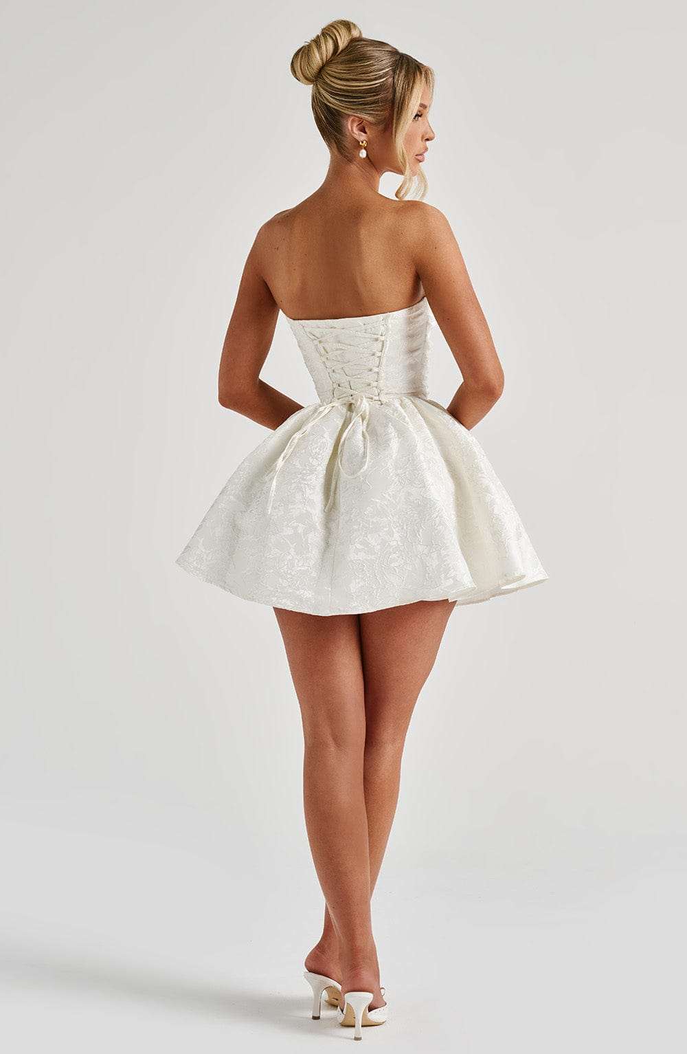 Salome Mini Dress - Ivory Ryvelle