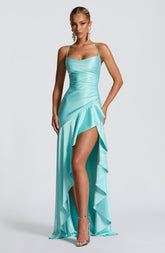Samira Maxi Dress - Aqua Ryvelle