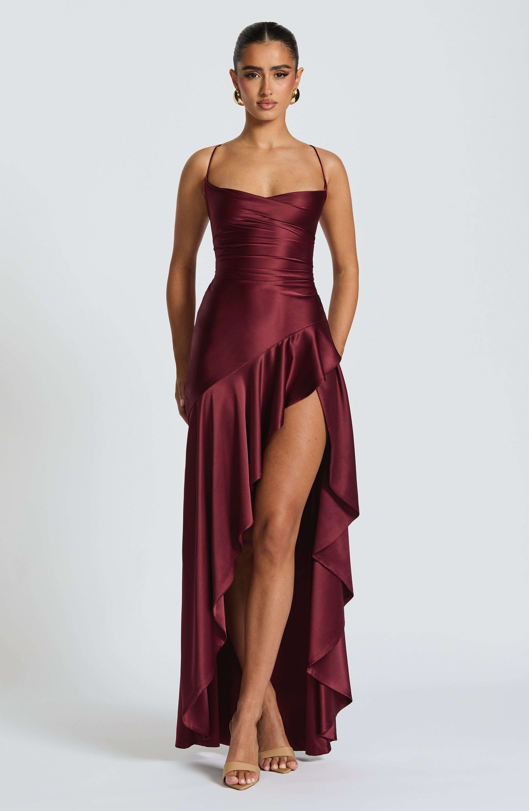 Samira Maxi Dress - Cherry Lacquer Ryvelle