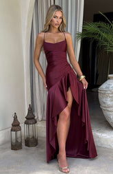 Samira Maxi Dress - Cherry Lacquer Ryvelle