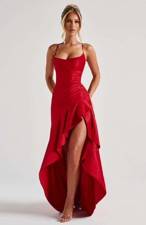 Samira Maxi Dress - Red Ryvelle