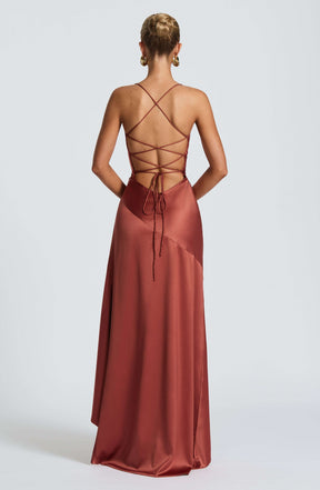 Samira Maxi Dress - Rust Ryvelle