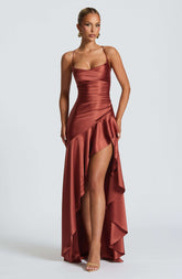 Samira Maxi Dress - Rust Ryvelle