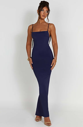 Sanya Maxi Dress - Navy Ryvelle