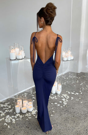 Sanya Maxi Dress - Navy Ryvelle