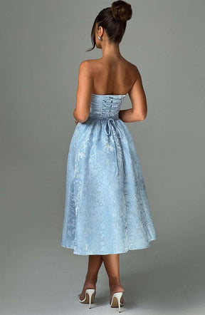 Saoirse Midi Dress - Blue Ryvelle