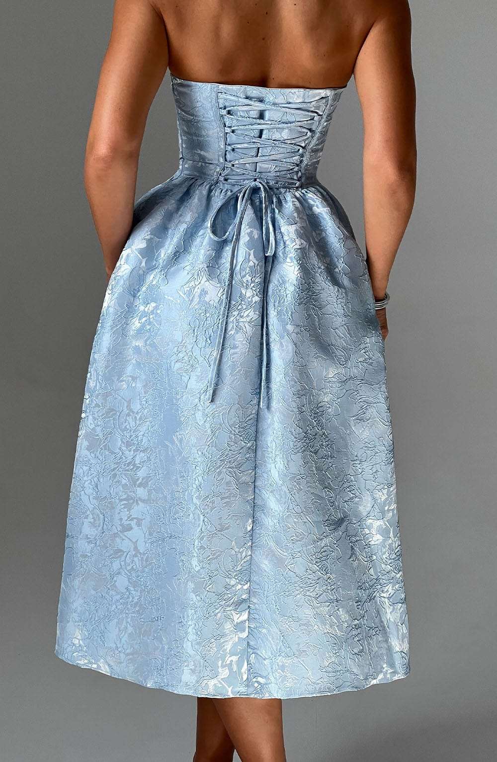 Saoirse Midi Dress - Blue Ryvelle