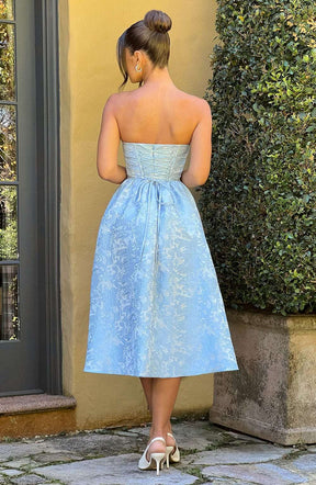 Saoirse Midi Dress - Blue Ryvelle