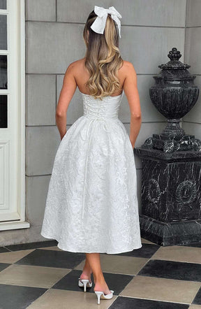 Saoirse Midi Dress - Ivory Ryvelle