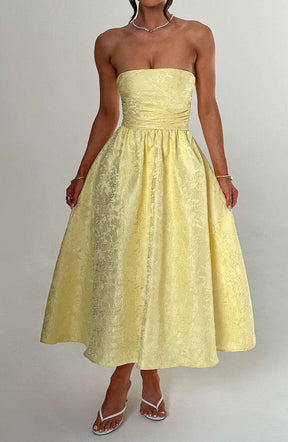 Saoirse Midi Dress - Lemon Ryvelle