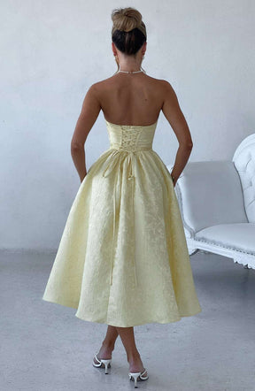 Saoirse Midi Dress - Lemon Ryvelle