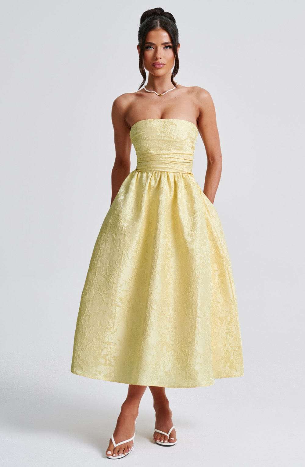 Saoirse Midi Dress - Lemon Ryvelle