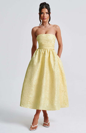 Saoirse Midi Dress - Lemon Ryvelle