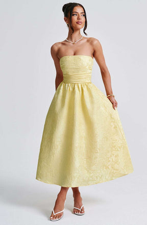 Saoirse Midi Dress - Lemon Ryvelle