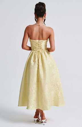 Saoirse Midi Dress - Lemon Ryvelle