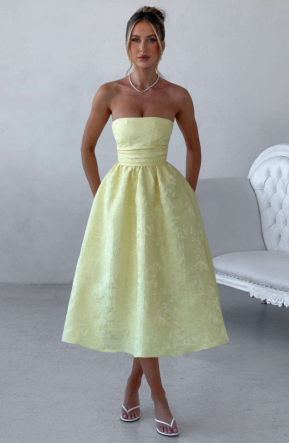 Saoirse Midi Dress - Lemon Ryvelle