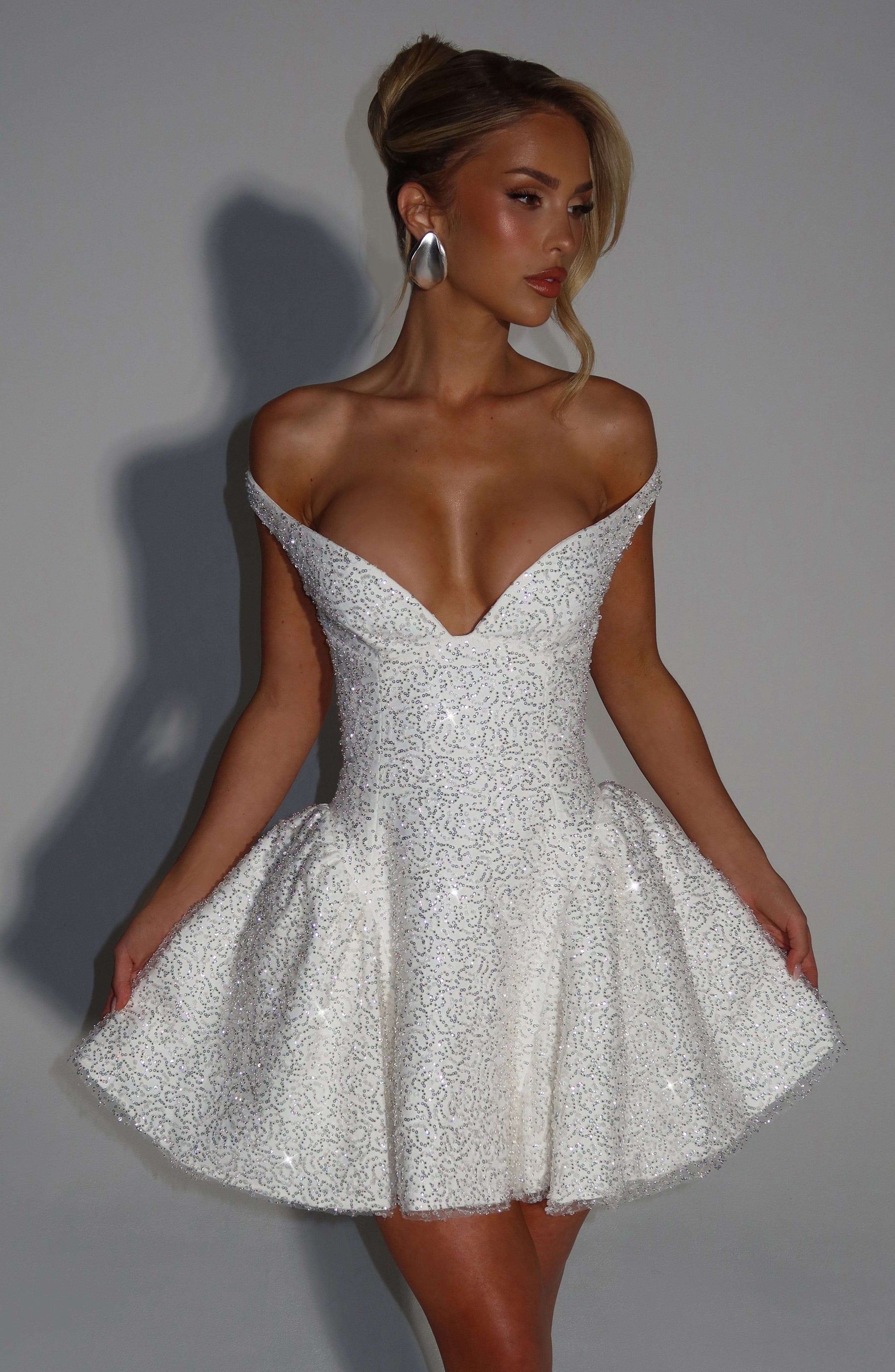 Sapphire Mini Dress - Ivory Ryvelle
