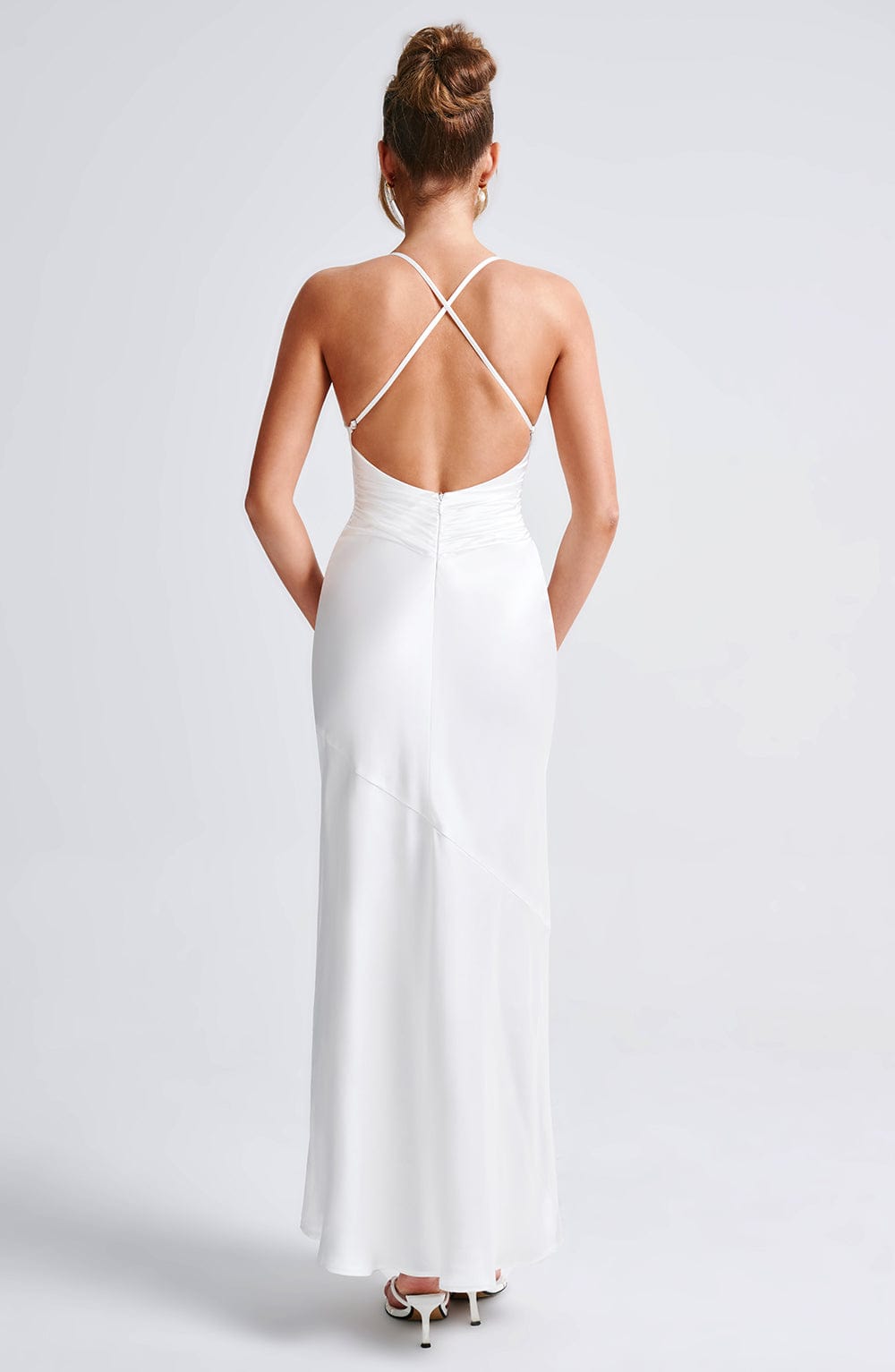 Maxikleid Sarita – Elfenbein