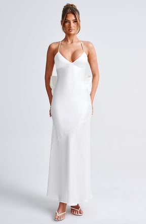 Maxikleid Sarita – Elfenbein