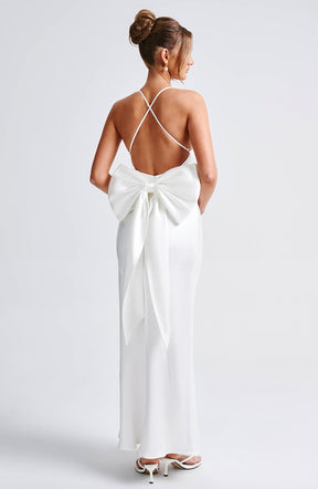 Maxikleid Sarita – Elfenbein