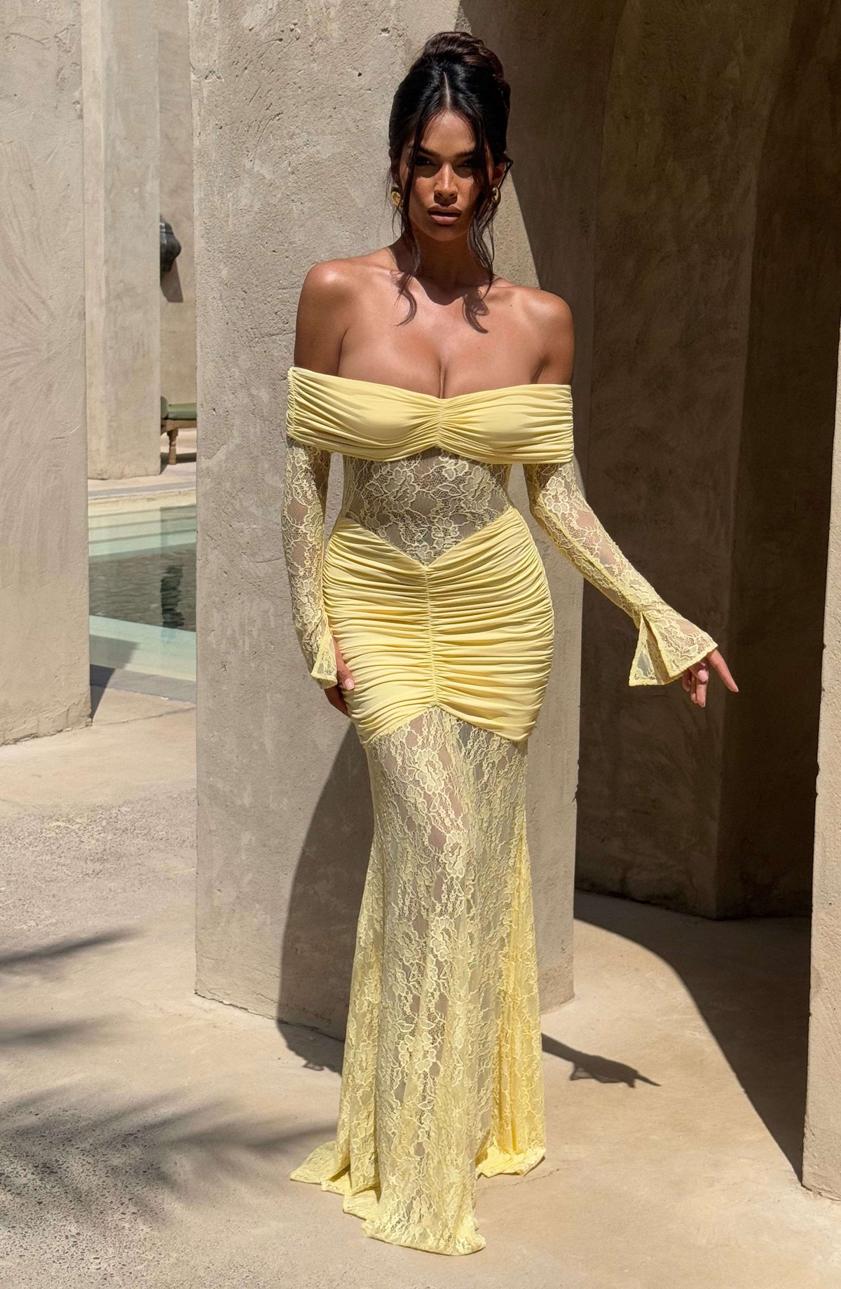 Sauline Maxi Dress - Lemon Ryvelle