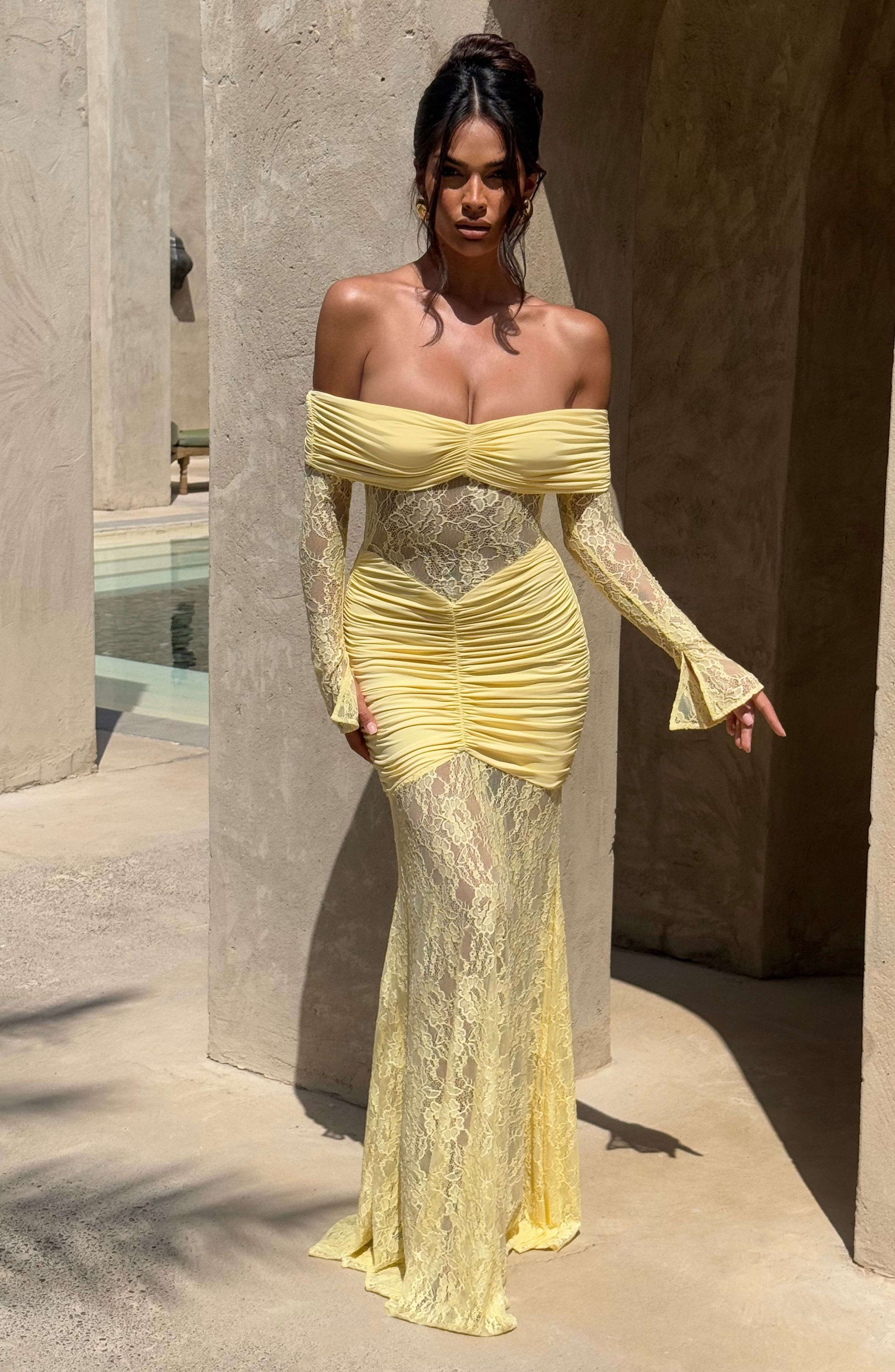 Sauline Maxi Dress - Lemon Ryvelle