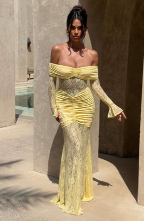 Sauline Maxi Dress - Lemon Ryvelle
