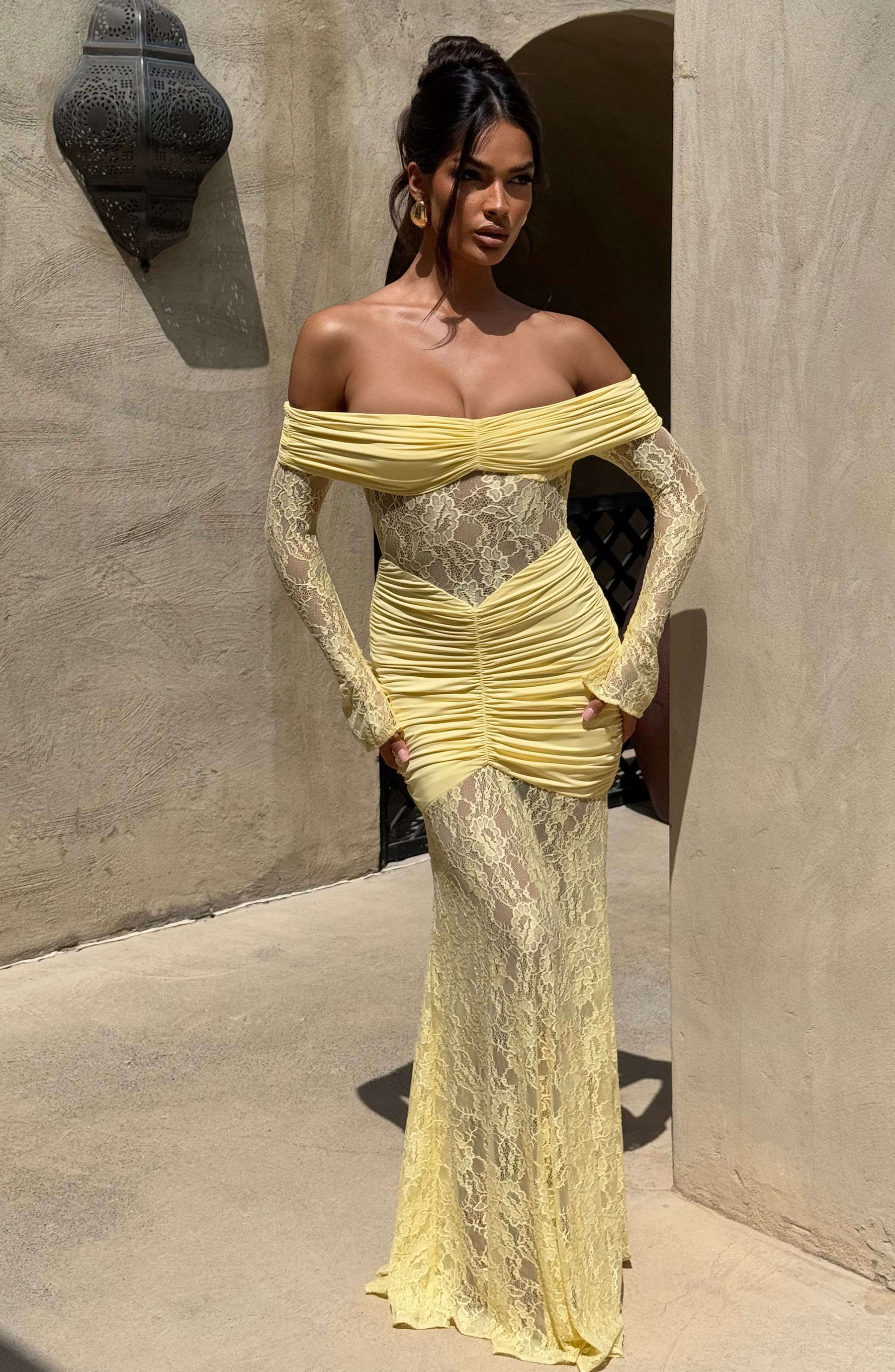 Sauline Maxi Dress - Lemon Ryvelle