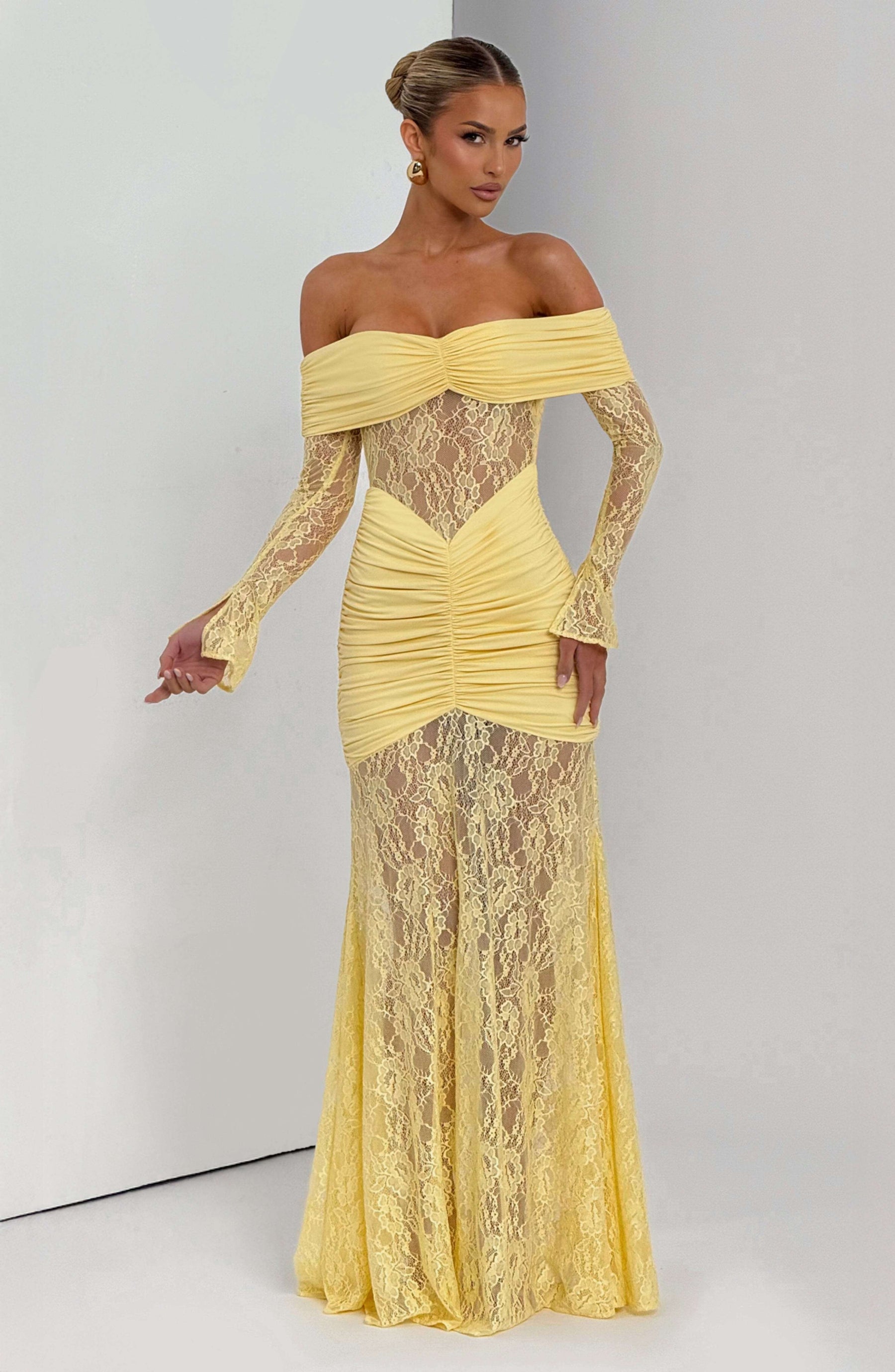 Sauline Maxi Dress - Lemon Ryvelle