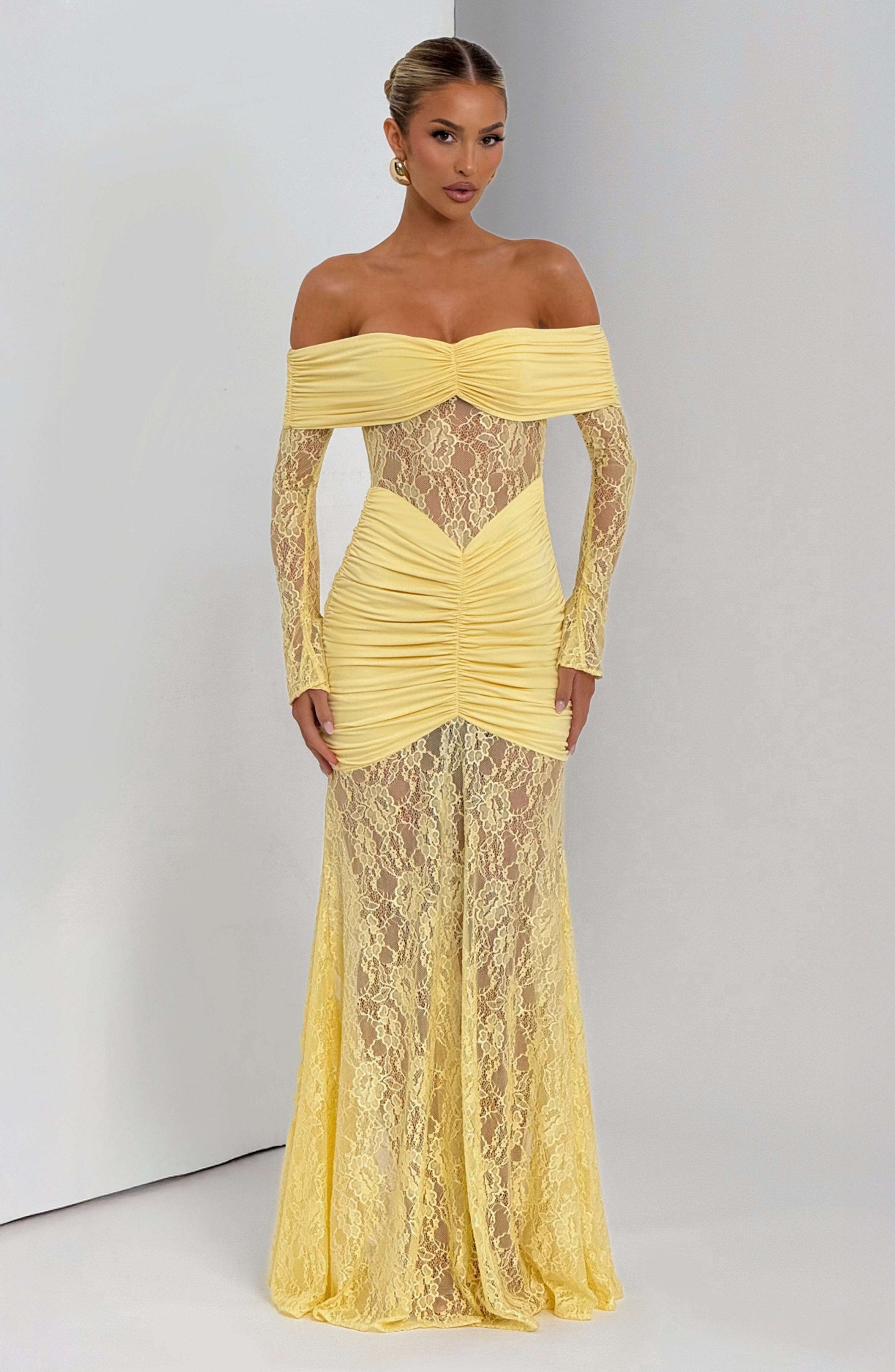 Sauline Maxi Dress - Lemon Ryvelle