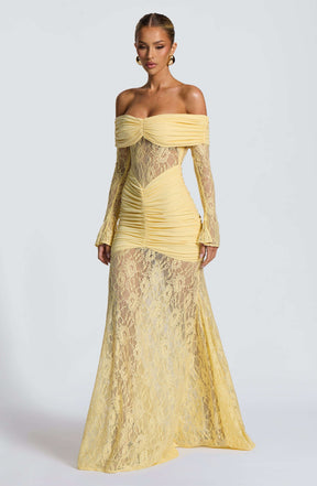 Sauline Maxi Dress - Lemon Ryvelle