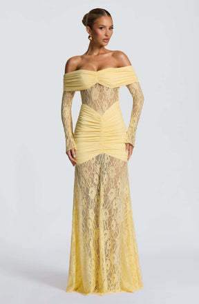 Sauline Maxi Dress - Lemon Ryvelle