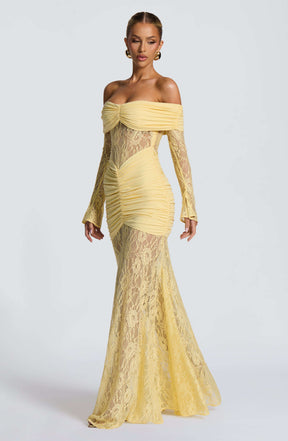 Sauline Maxi Dress - Lemon Ryvelle