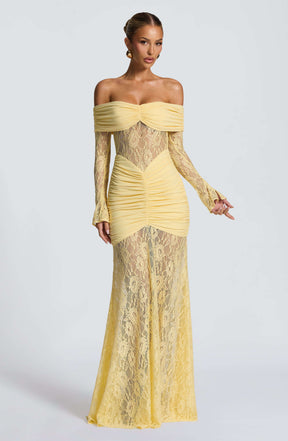 Sauline Maxi Dress - Lemon Ryvelle