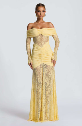 Sauline Maxi Dress - Lemon Ryvelle