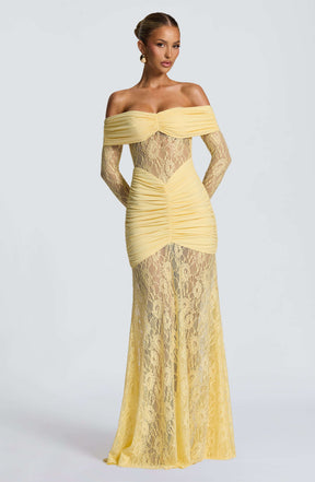 Sauline Maxi Dress - Lemon Ryvelle
