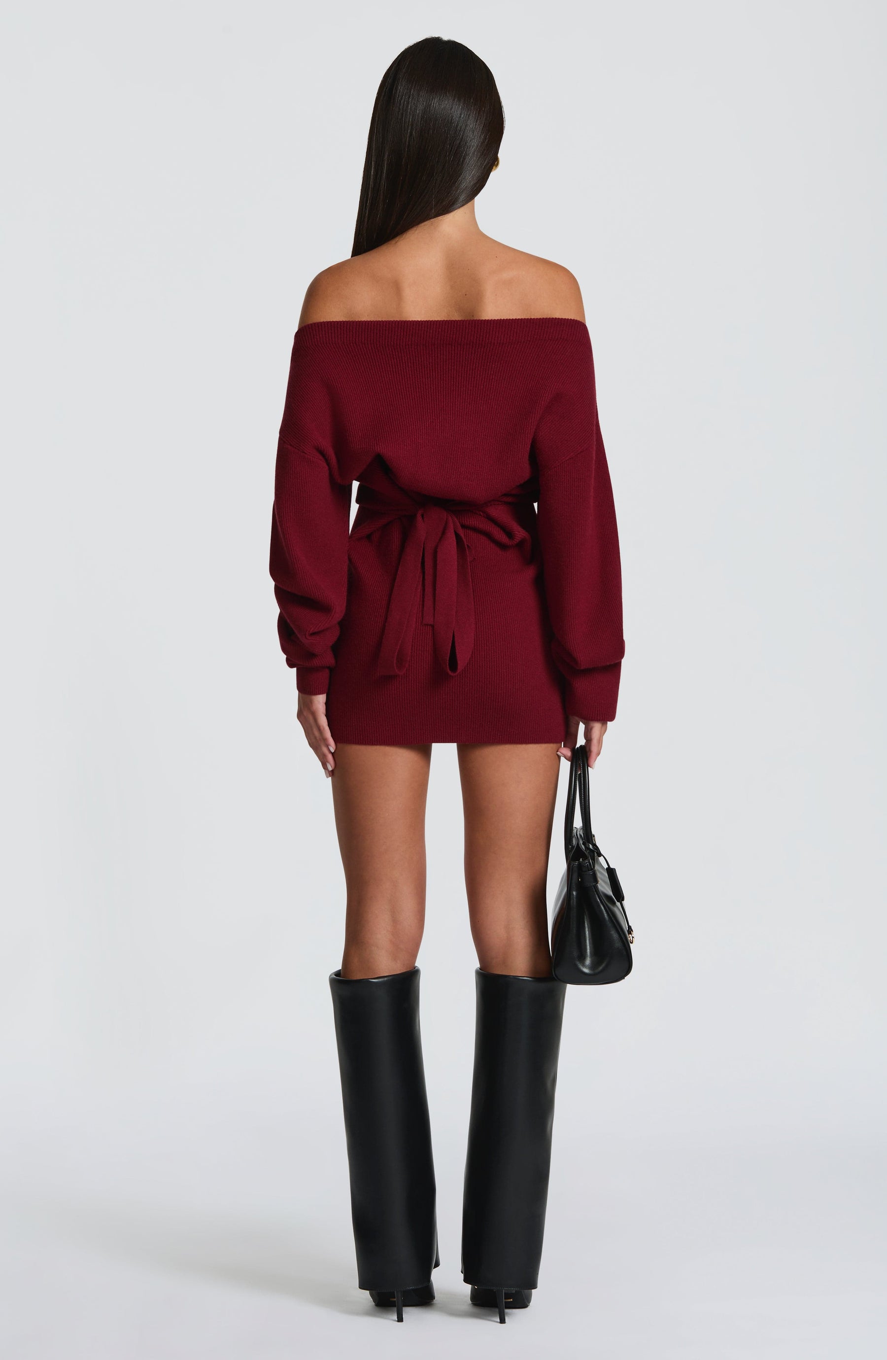 Sawyer Mini Dress - Burgundy Ryvelle