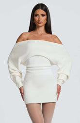 Sawyer Mini Dress - Ivory Ryvelle