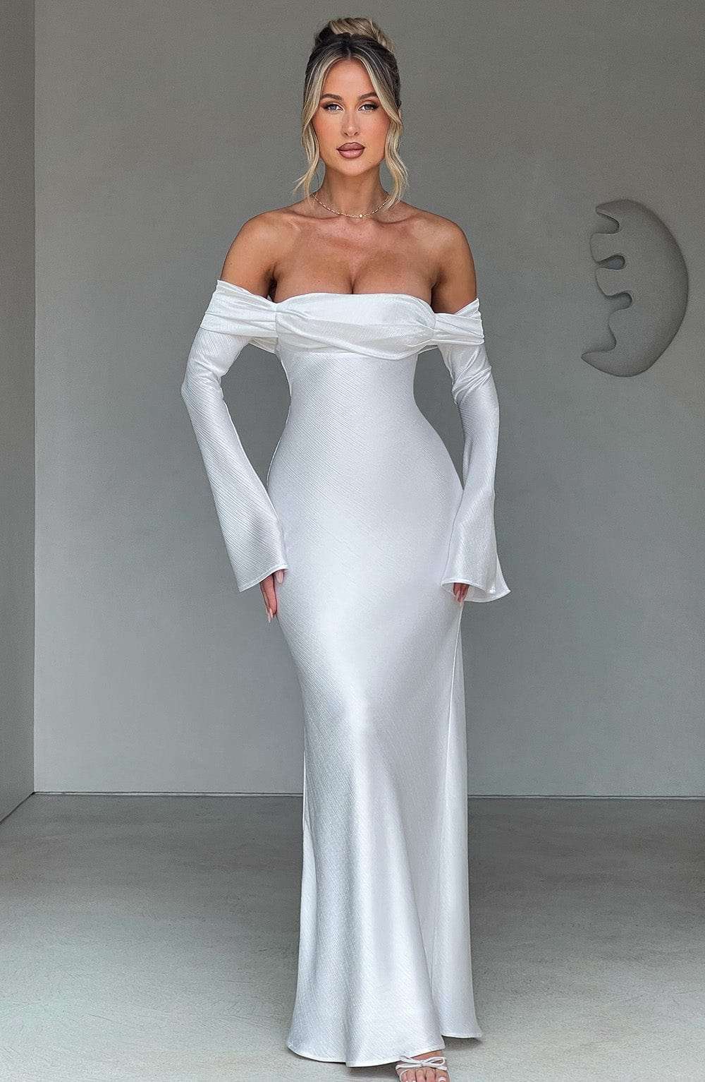 Selene Maxi Dress - Ivory Ryvelle