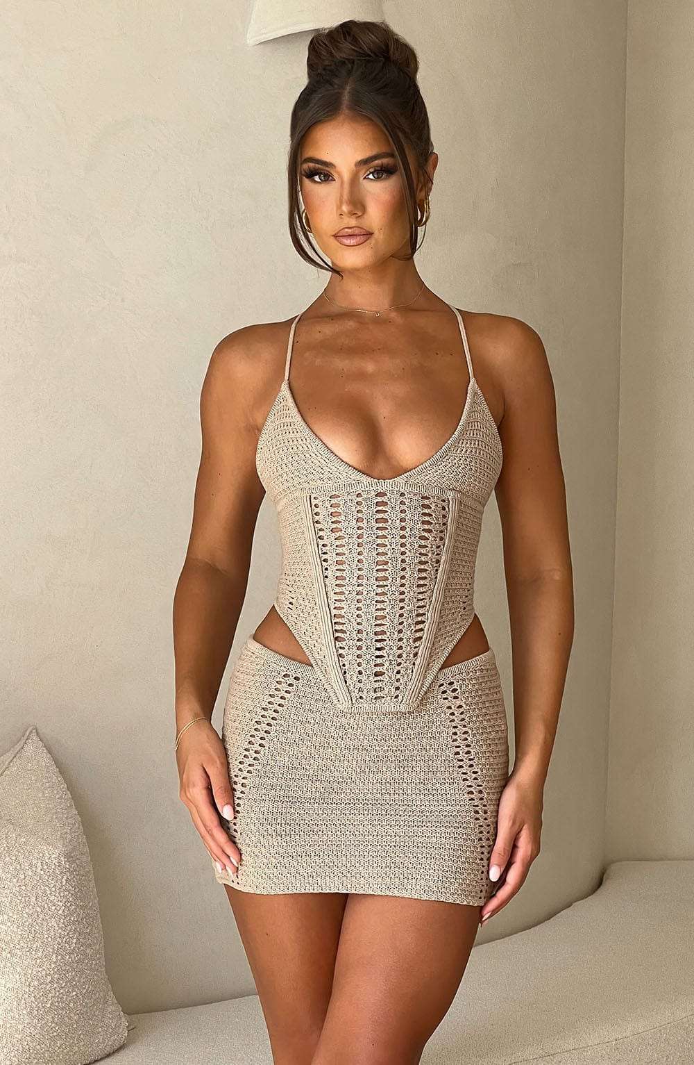 Selma Top - Beige Ryvelle