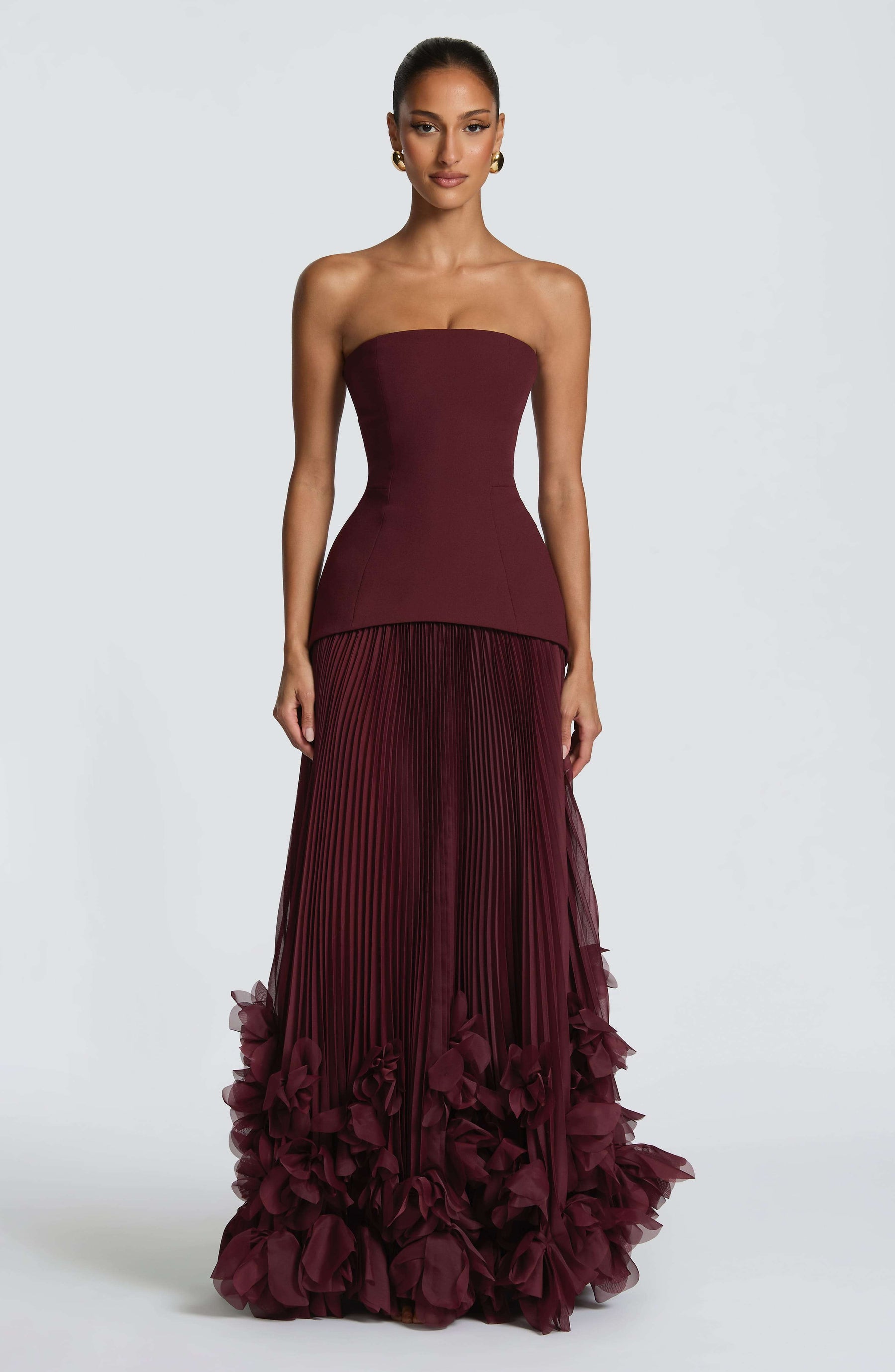 Seraphina Gown - Cherry Lacquer Ryvelle