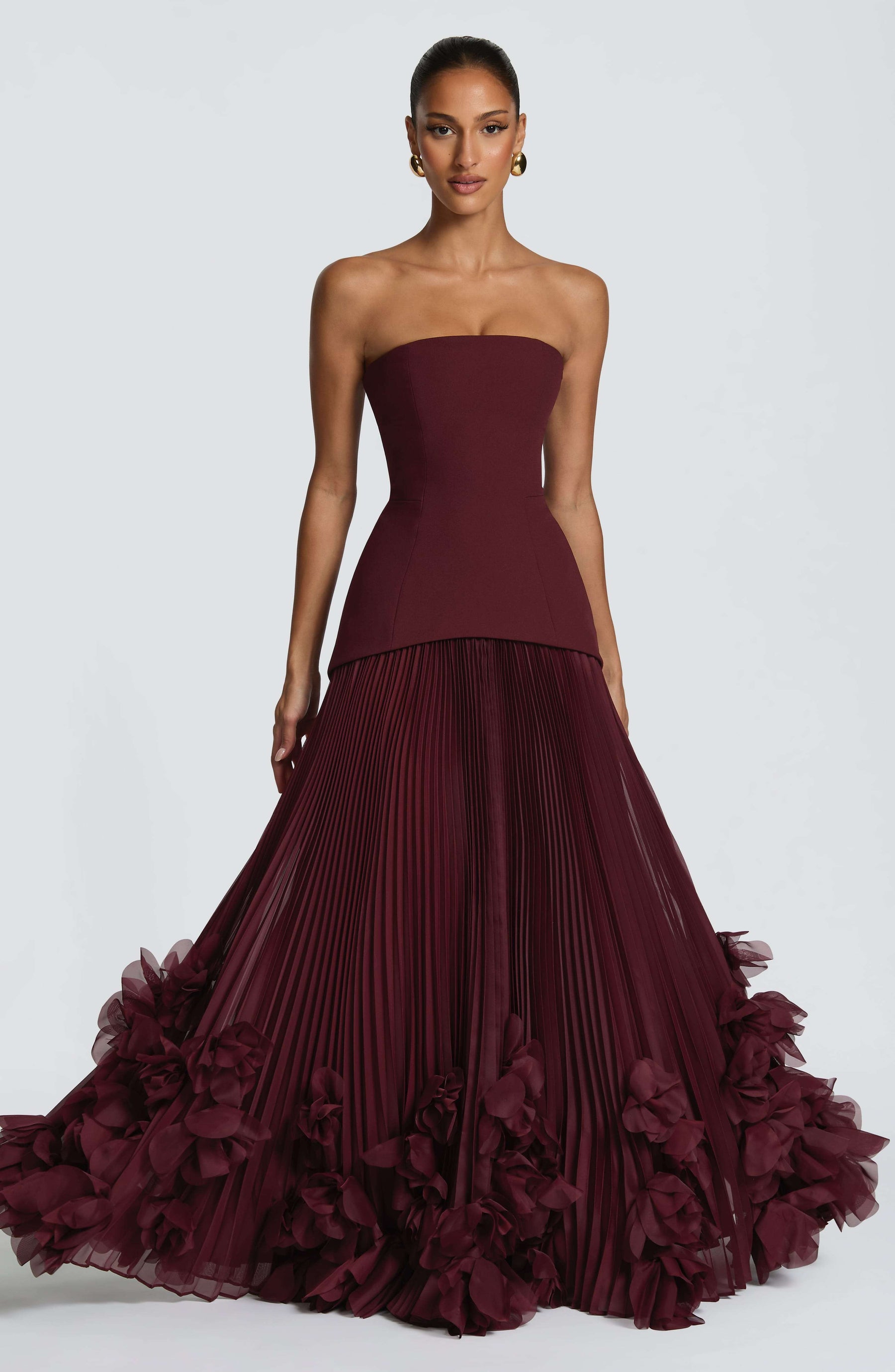 Seraphina Gown - Cherry Lacquer Ryvelle
