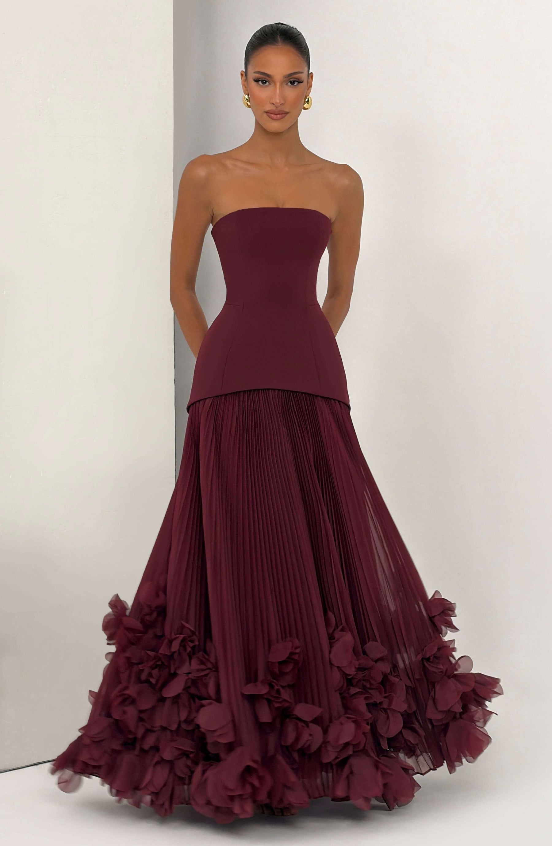 Seraphina Gown - Cherry Lacquer Ryvelle
