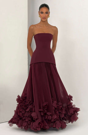 Seraphina Gown - Cherry Lacquer Ryvelle