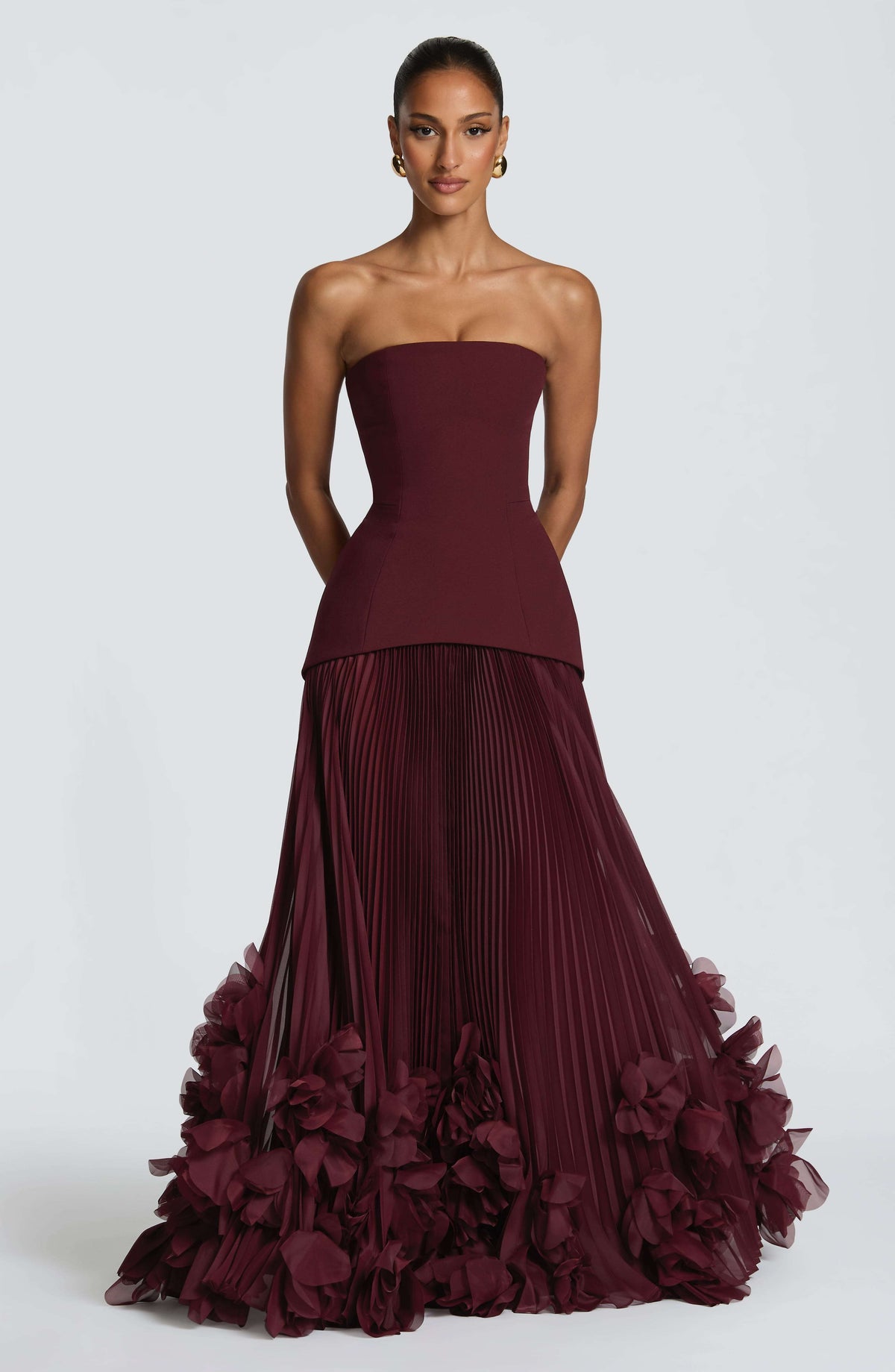 Seraphina Gown - Cherry Lacquer Ryvelle
